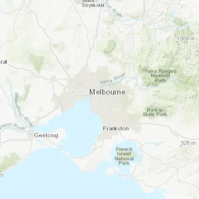 Map showing location of Ashburton (-37.866670, 145.083330)