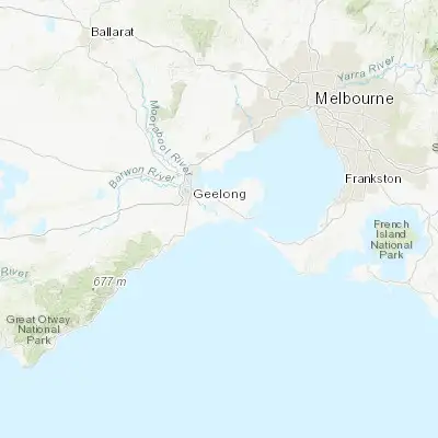 Map showing location of Barwon Heads (-38.274480, 144.488530)