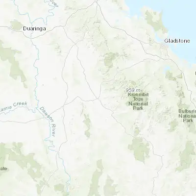 Map showing location of Biloela (-24.395890, 150.515040)