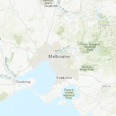 Map showing location of Blackburn (-37.819010, 145.153260)