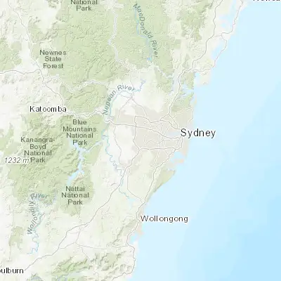 Map showing location of Bonnyrigg (-33.893570, 150.889080)