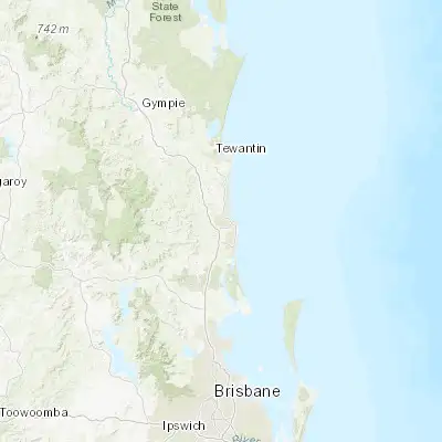 Map showing location of Buderim (-26.684430, 153.057050)