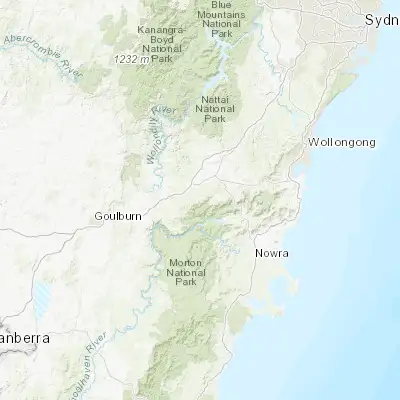 Map showing location of Bundanoon (-34.656580, 150.296230)
