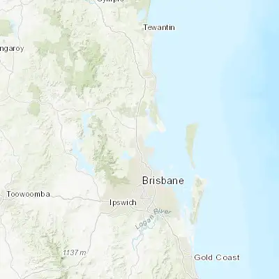 Map showing location of Burpengary East (-27.144470, 152.999680)