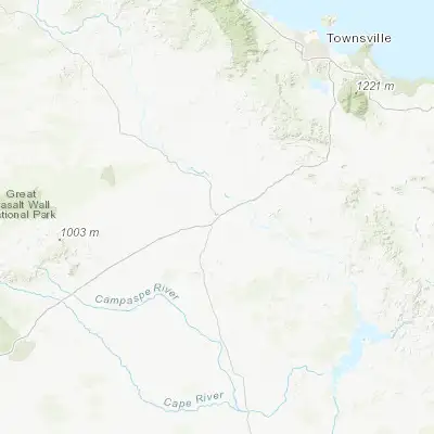 Map showing location of Charters Towers (-20.076710, 146.263530)