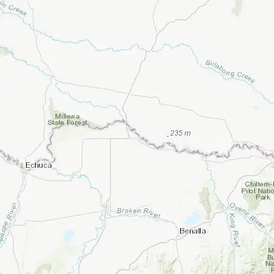 Map showing location of Cobram (-35.920690, 145.640660)