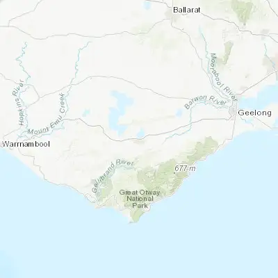 Map showing location of Colac (-38.339000, 143.584890)