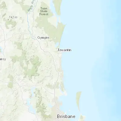 Map showing location of Coolum Beach (-26.528300, 153.088090)