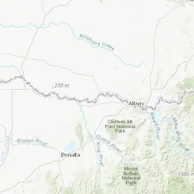 Map showing location of Corowa (-35.997040, 146.385520)