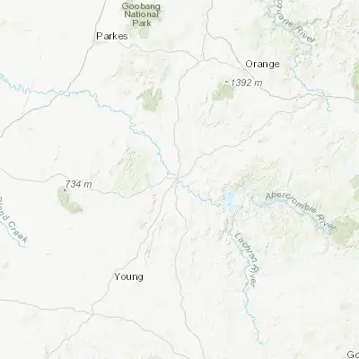 Map showing location of Cowra (-33.835540, 148.696630)