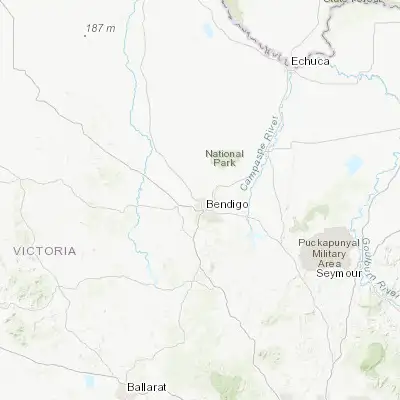 Map showing location of Eaglehawk (-36.716110, 144.250490)
