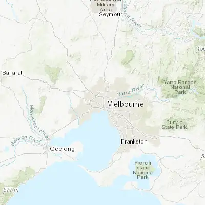 Map showing location of Flemington (-37.788250, 144.930010)