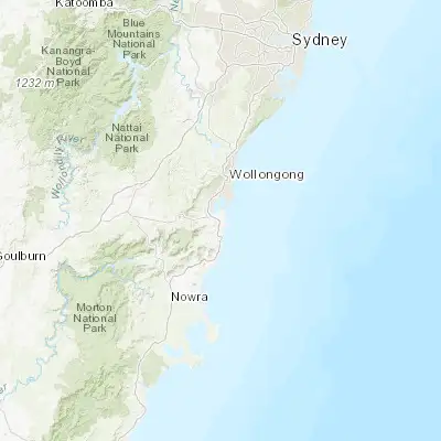 Map showing location of Flinders (-34.583330, 150.855160)