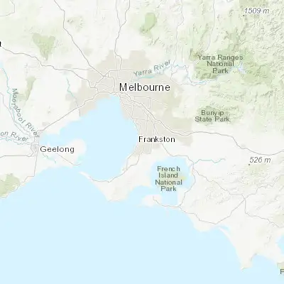 Map showing location of Frankston North (-38.123520, 145.148360)