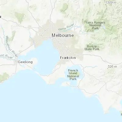 Map showing location of Frankston South (-38.166040, 145.136430)