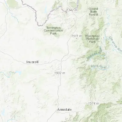 Map showing location of Glen Innes (-29.734850, 151.738500)