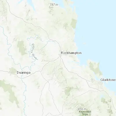 Map showing location of Gracemere (-23.437920, 150.457490)
