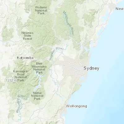 Map showing location of Hebersham (-33.745820, 150.823850)