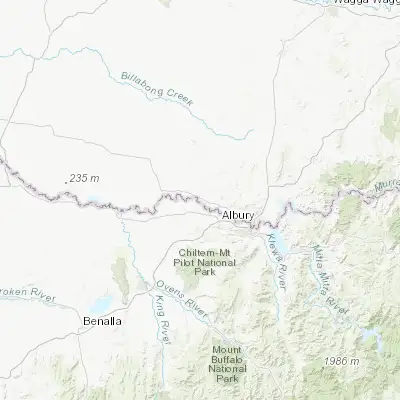Map showing location of Howlong (-35.981970, 146.632480)