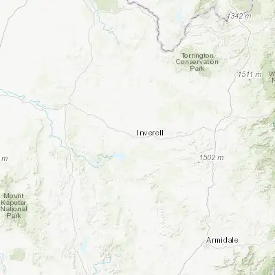 Map showing location of Inverell (-29.774030, 151.111660)
