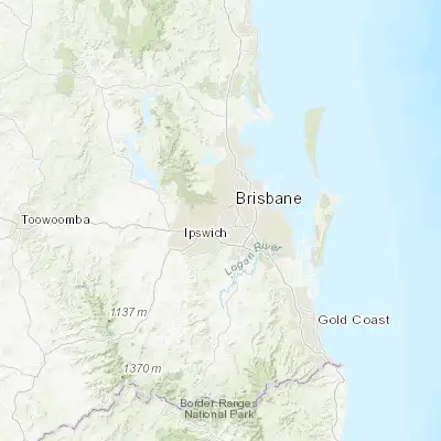 Map showing location of Jindalee (-27.534460, 152.938430)