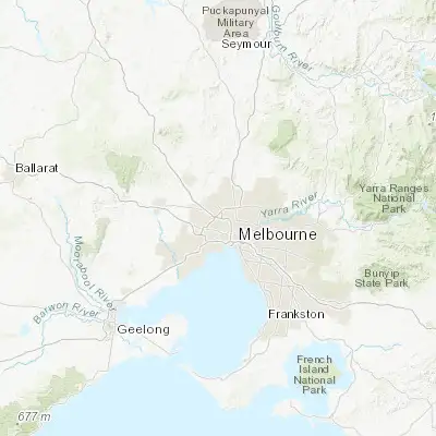 Map showing location of Keilor East (-37.732610, 144.865040)