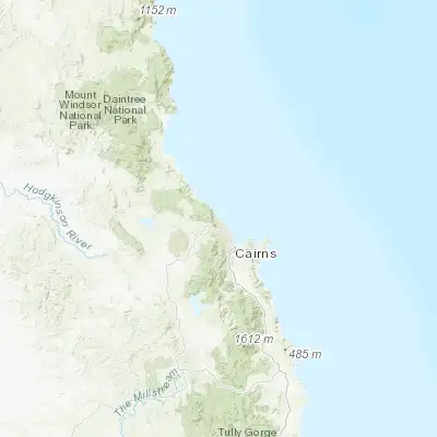 Map showing location of Kewarra Beach (-16.782190, 145.684550)