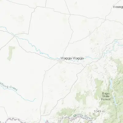 Map showing location of Kooringal (-35.140690, 147.376800)