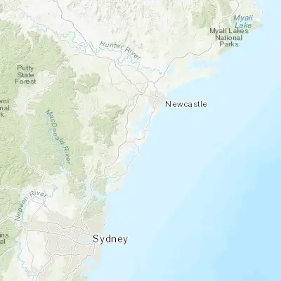 Map showing location of Lake Munmorah (-33.197160, 151.582400)