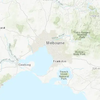 Map showing location of McKinnon (-37.916670, 145.050000)
