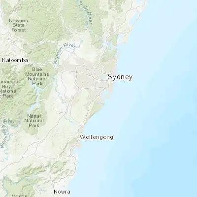 Map showing location of Miranda (-34.038570, 151.100050)