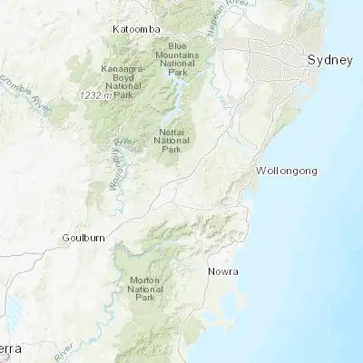 Map showing location of Mittagong (-34.450020, 150.445720)