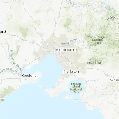 Map showing location of Moorabbin (-37.941460, 145.057790)