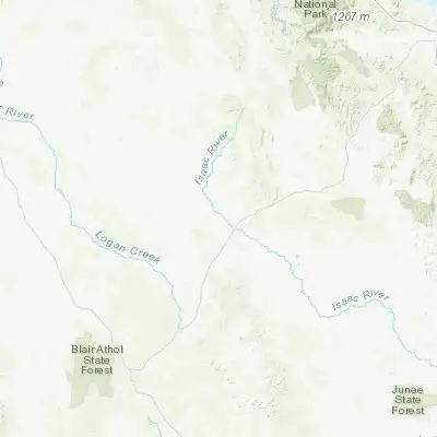 Map showing location of Moranbah (-22.001630, 148.046610)