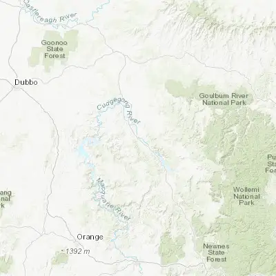 Map showing location of Mudgee (-32.594260, 149.587100)