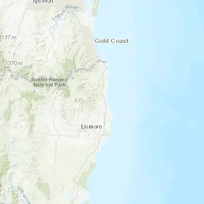 Map showing location of Mullumbimby (-28.552360, 153.499560)
