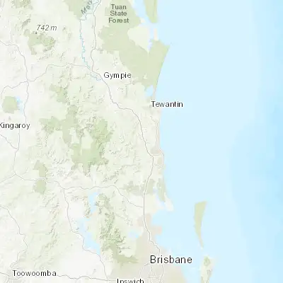 Map showing location of Nambour (-26.626130, 152.959410)