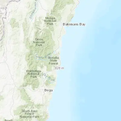 Map showing location of Narooma (-36.217830, 150.132470)