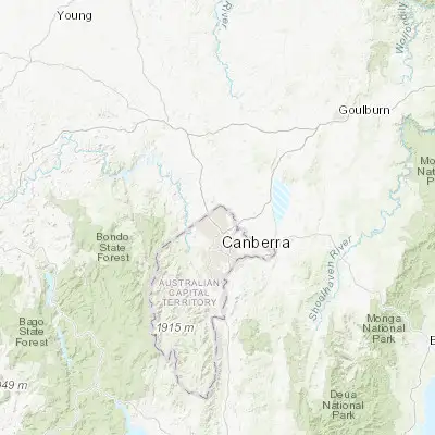 Map showing location of Ngunnawal (-35.172800, 149.111470)