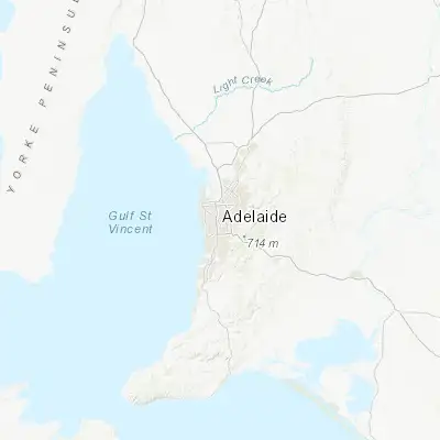 Map showing location of North Adelaide (-34.907330, 138.591410)