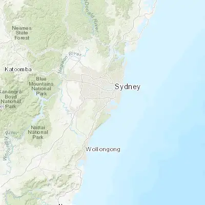 Map showing location of Oatley (-33.980040, 151.072010)