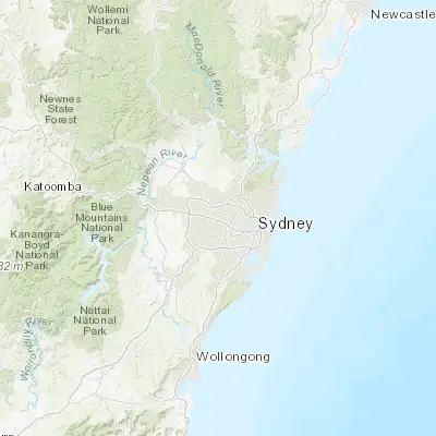 Map showing location of Parramatta (-33.817800, 151.003480)
