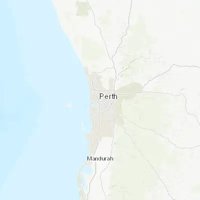 Map showing location of Perth (-31.952240, 115.861400)