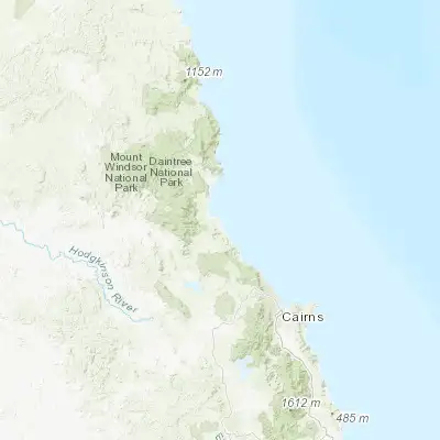 Map showing location of Port Douglas (-16.483830, 145.467250)