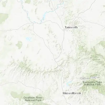 Map showing location of Quirindi (-31.507630, 150.679020)