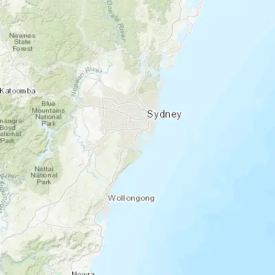 Map showing location of Sans Souci (-33.989900, 151.133340)