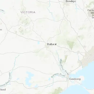 Map showing location of Sebastopol (-37.585320, 143.839530)