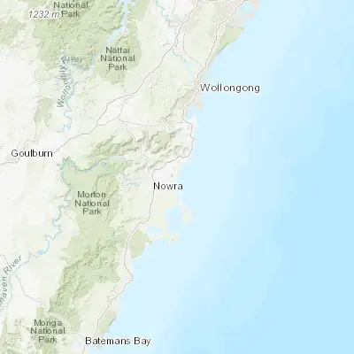 Map showing location of Shoalhaven Heads (-34.850860, 150.745120)