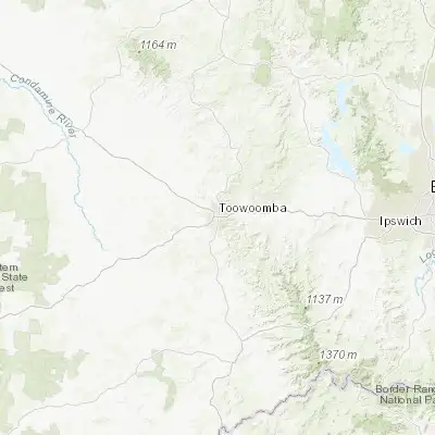 Map showing location of South Toowoomba (-27.571010, 151.946500)