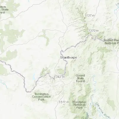 Map showing location of Stanthorpe (-28.654250, 151.933880)